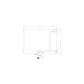 Radiateur plan LINEAR V6 C raccordement central 6-raccords, Type 33/600/900, couleur blanc RAL 9016