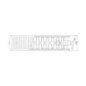 Radiateur profilé PLATTELLA V6 L raccordement standard 6-raccords, Type 22/500/2200, couleur blanc RAL 9016