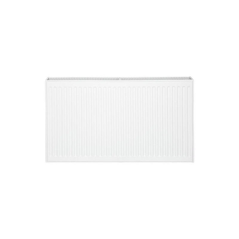 Radiateur profilé PLATTELLA V6 L raccordement standard 6-raccords, Type 33/900/700, couleur blanc RAL 9016