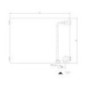 Radiateur plan LINEAR V6 L raccordement standard 6-raccords, Type 22/600/1600, couleur blanc RAL 9016