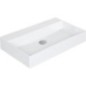 Vasque Elayla lxhxp: 810x130x460 mm sans trou robinet avec trop-plein céramique blanc
