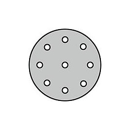 Disque abrasif Klingspor PS22KØ 125 mm, GLS 27 Grain 40