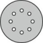 Disque abrasif Klingspor PS33BKØ 125 mm, GLS 5 Grain 240