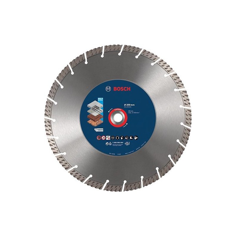 Disque diamant BOSCH Expert Multi materiau Ø 300x22,23x2,8mm