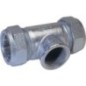 Accoup de serrage en fonte malleable fem/fem, Gaz PN 4, eau PN 16, Type T 1 1/4" (42,4) Sortie avec filet fem ",
