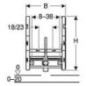 support mural pour bidet GIS GEBERIT