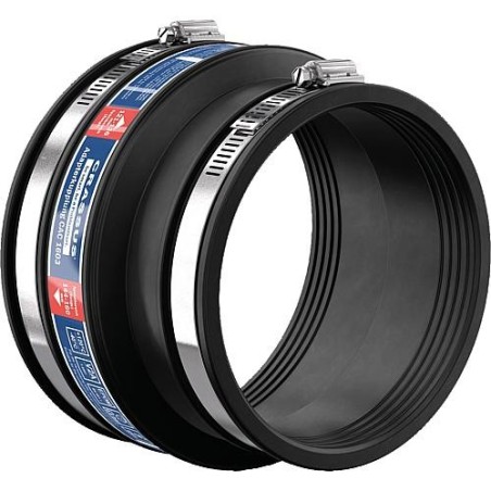 Manchon adaptateur CAC 1603 plage serrage 144-160 x 121-136mm EPDM, PN 0,6 bars