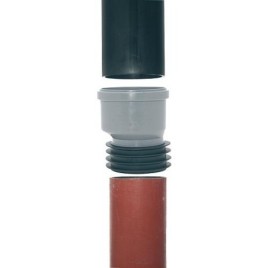 Manchon a enficher Airfit-Plus excentrique en PP pour tube a partir Ø 100 mm, DN 110x110