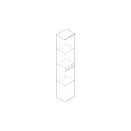 Colonne Kora 2 portes couleur Nabucco chêne 300x1600x270 mm