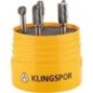 Kit Fraise-carbure KLINGSPOR 5 pièces denture croisée