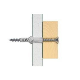 Cheville universelle UX 8x50 R S Kit avec vis UE 25