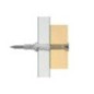 Cheville universelle UX 8x50 R S Kit avec vis UE 25