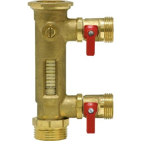 Indicateur de debit de passage 8-28 l/min complet, filetage male 1’’ avec purge