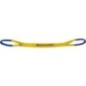 Bande de levage en polyester DIN EN1492-3, deux couches vert, 60x7mm, longueur 4m