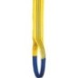 Bande de levage en polyester DIN EN1492-3, deux couches vert, 60x7mm, longueur 4m
