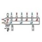Collecteur de chauffage DN25 , 3+1 circuits avec désemboueur magnétique et purgeur
