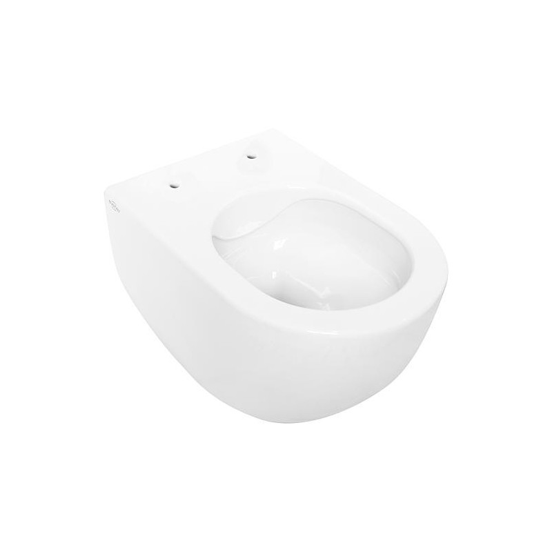 WC suspendu Elanda, sans bord de rincage, en céramique, blanc 355x340x515mm
