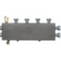Collecteur de chauffage DN25, 2+1 circuits, avec robinet de vidange et purgeur