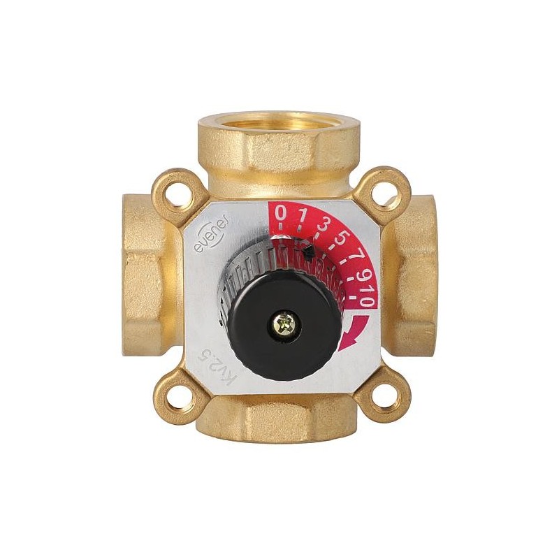 Melangeur 4-voies Easyflow, Type 4I DN25 (1") fem, Kvs 13