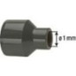 PVC-U - Raccord adhesif Reduction longue, 16 x 10 mm, avec support et manchon adhesif
