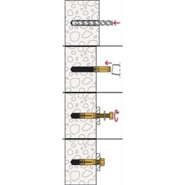 Cheville laiton MS 12x37 UE 10