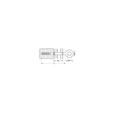 Oeillet d’échafaudage GS 12x190 acier zingué