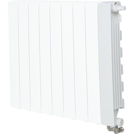 Radiateur aluminium robinet Blitz Super B4,800/100-gauche RAL 9010