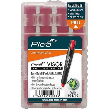 Recharges Rouge 99140 pour Visor Cond:4 Pièce- s