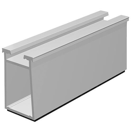 Rail HS HK 125 XL 50 en alu, l:125 mm, h:50 mm