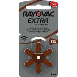 Rayovac pile auditive 312AE blister de 6 pièces