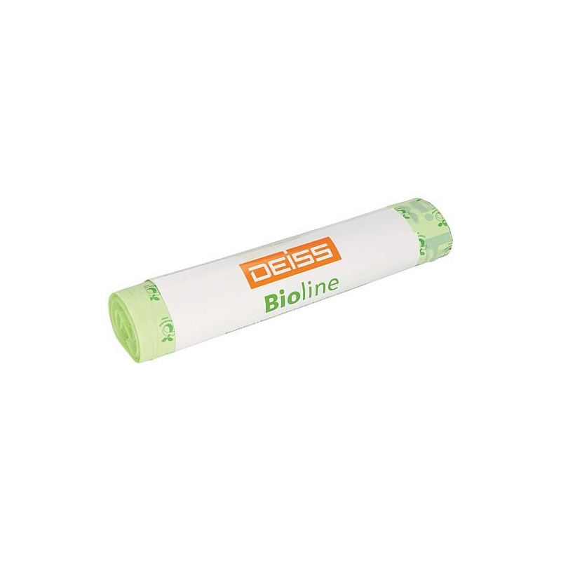 Bioline - Sacs poubelle bio 200 l, adaptés aux conteneurs 200 l, UE 5 pièces