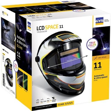 Casque de soudure GYS LCD SPACE 11 TRUE COLOR