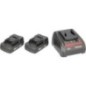 Chargeur rapide Dual Power Pack + 2x batterie 18V/2,0 Ah