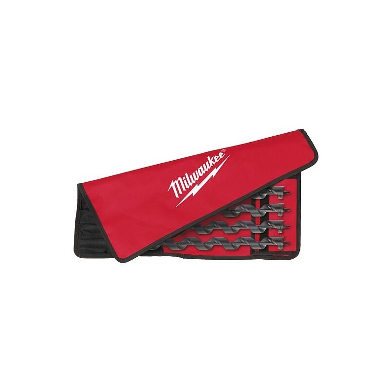 Kit de mèches à serpentin Milwaukee 4 pièces 14/16/18/20 mm, longueur 460 mm, résistant aux chocs
