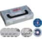 Promo Kit Sac de service Bosch avec Appareils sans fil, Jeu de batteries et Jeu d'embouts