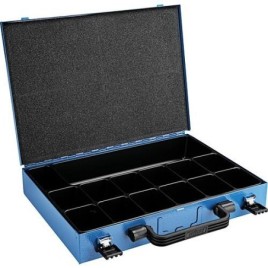 Mallette d’assortiment SN 50 avec insert plastique 14 compartiments - dimensions L x P x H : 340 x 240 x 50 mm