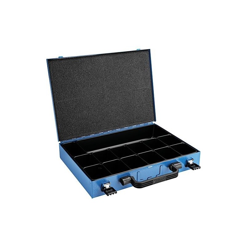 Mallette d’assortiment SN 50 avec insert plastique 14 compartiments - dimensions L x P x H : 340 x 240 x 50 mm