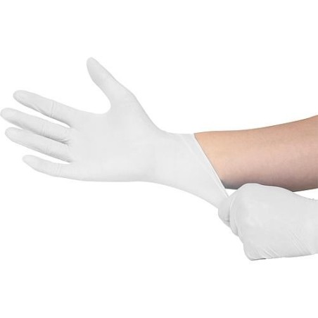 Gants latex poudré, 'Grip Light' blanc, taille M / 100 pcs