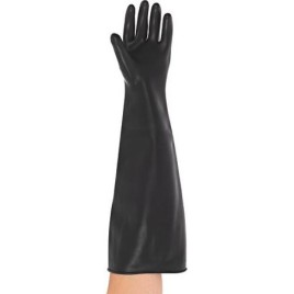 Gant en latex CHEMO, noir, extra fort, taille M, la paire
