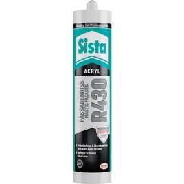 Acrylique-facade SISTA R430 blanc cassé - avec grain: grossier cartouche 300ml