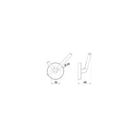 Crochet double emco round, chrome