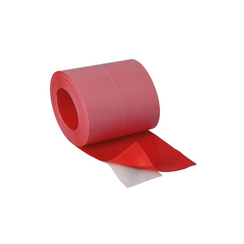 Ruban adhésif d'angle, autocollant, non tissé, rouge - Lxl 20m x10 cm