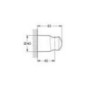 Wandbrausehalter Grohe Tempesta ohne Rosette chrom