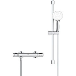 Brausethermostat-Set Grohe Grohtherm 500 Brausestange 900 mm, Handbrause Ø 110 mm und Brauseschlauch chrom