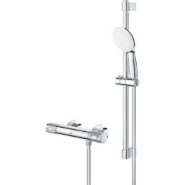 Brausethermostat-Set Grohe Grohtherm 1000 Performance Brausestange 600 mm, Handbrause Ø 110 mm und Brauseschlauch chrom