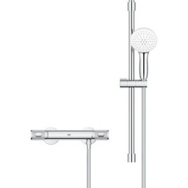 Brausethermostat-Set Grohe Grohtherm 1000 Performance Brausestange 600 mm, Handbrause Ø 110 mm und Brauseschlauch chrom