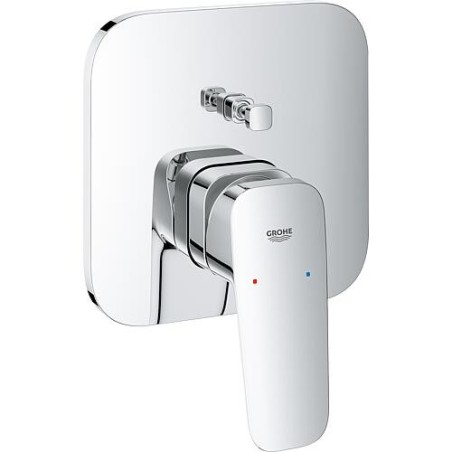 UP-Wannenmischer Grohe Cubea Rosette: 158 x 158 mm chrom