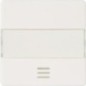 Interrupteur bascule fenetre inscription Aluminium metallique / 55mm x 55 mm Type de protection IP20 /1 pc