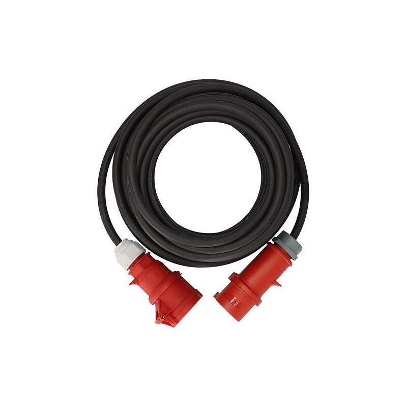 Rall. électrique 10 m avec inverseur de phase H07RN-F5G4.0 CEE400V/32A inf à IP44sup à