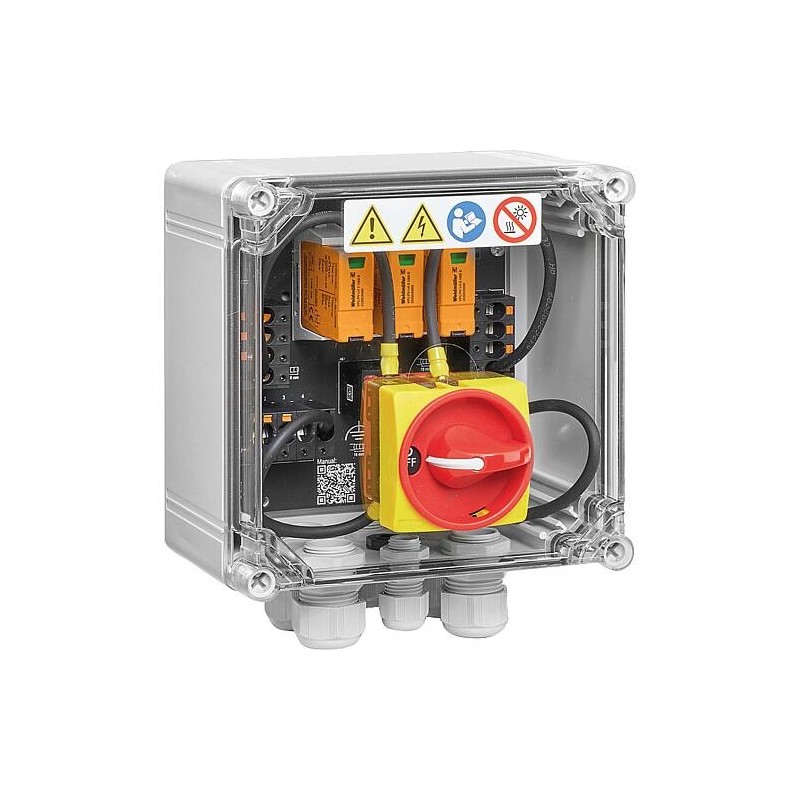 GAK pour PV 1MPP, 3E/3A, type I+II, Push-In, Interrupteurs